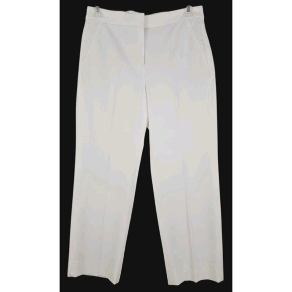 J.Crew ~Woman Size 12 Petite~ Ivory High Rise Ankle Dress Pants Stretch NWT. - Picture 8 of 16